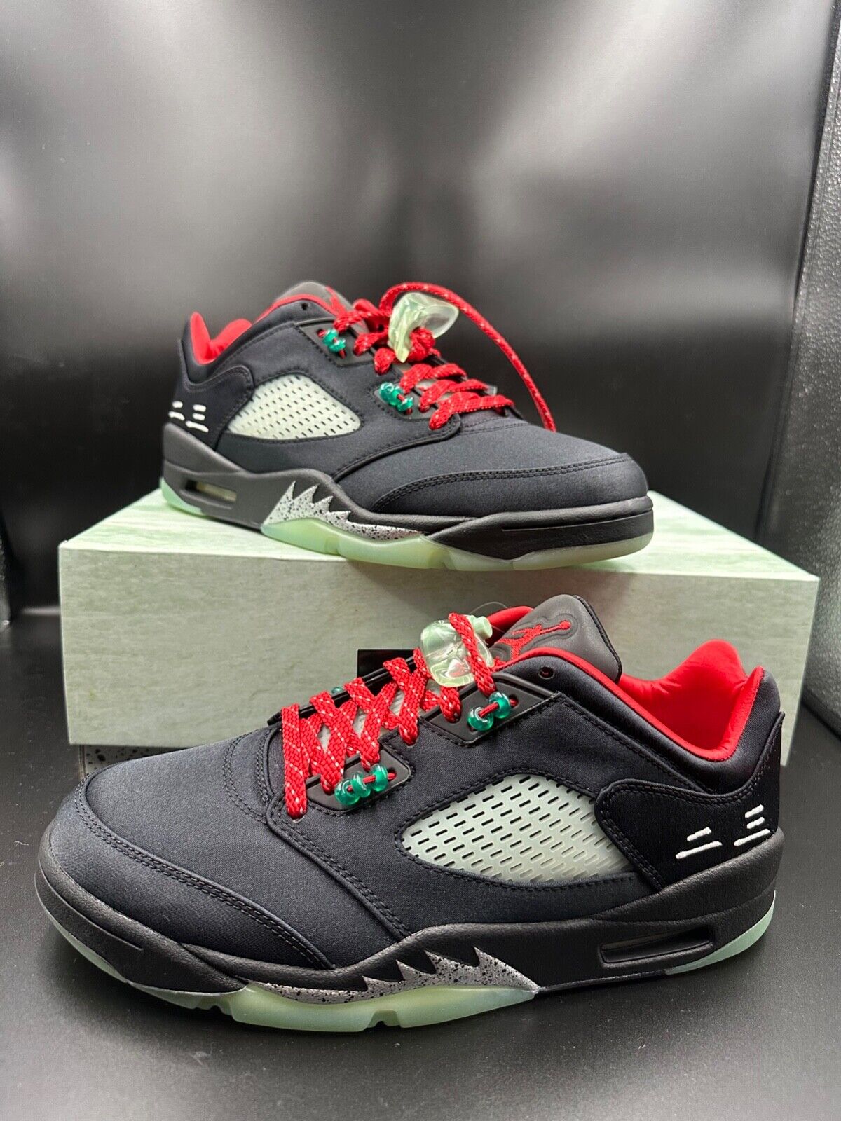 Air Jordan 5 Retro Low SP Clot Shoes Black Red DM4640-036 Men&#039;s NEW | eBay