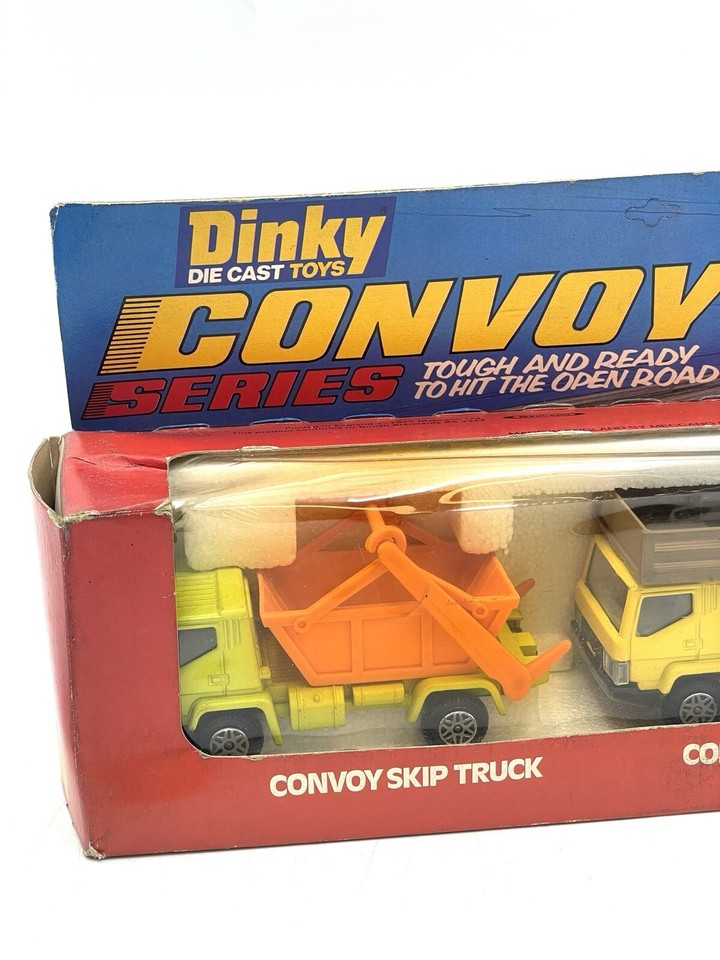 DINKY TOYS 399 CONVOY SKIP + FARM + DUMPER TRUCK RARe New Old Stock