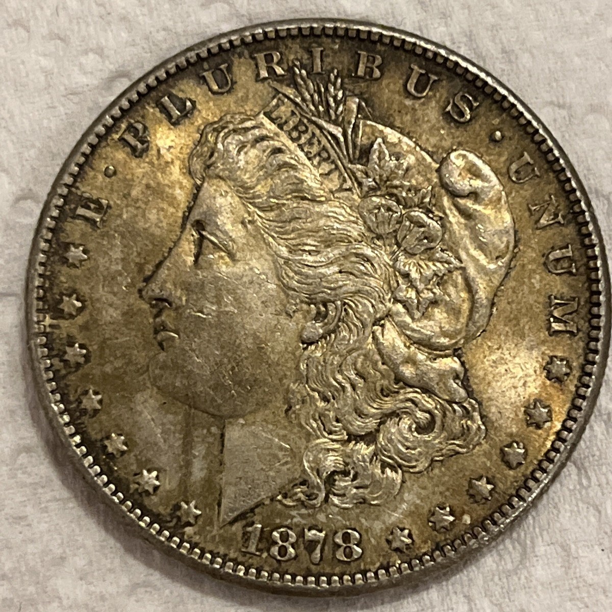 1878-S- MORGAN SILVER DOLLAR - 9.7 MILLION MINTAGE - 90% SILVER