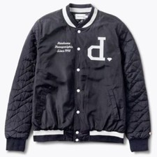 Diamond Supply Co Panelled Varsity Unpolo Jacket Navy BNWT