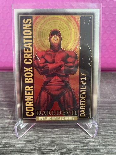 2024 UD Marvel Masterpieces '92 Platinum Daredevil Corner Box Creations ...