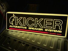Vintage Kicker Automotive Speaker Systems Stillwater Designs Lighted Sign
