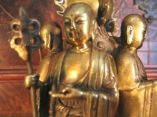 A Fine Brass Group figurines of Disciple of Buddha  