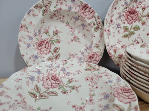 Ajuste de lugar de porcelana Johnson Brothers Rose Chintz - Elige - Imagen 3 de 11