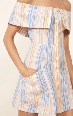 carmen linen dress Carmen Scoop Back Dress