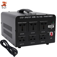 NEW 5000W Voltage Converter Transformer Step Up / Down 110/120V  220/240V Power