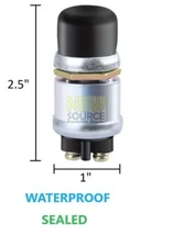 GOLF CART 12V~48V  HORN SWITCH BUTTON WITH COVER FLOOR MOUNT CLUB CAR YAMAHA