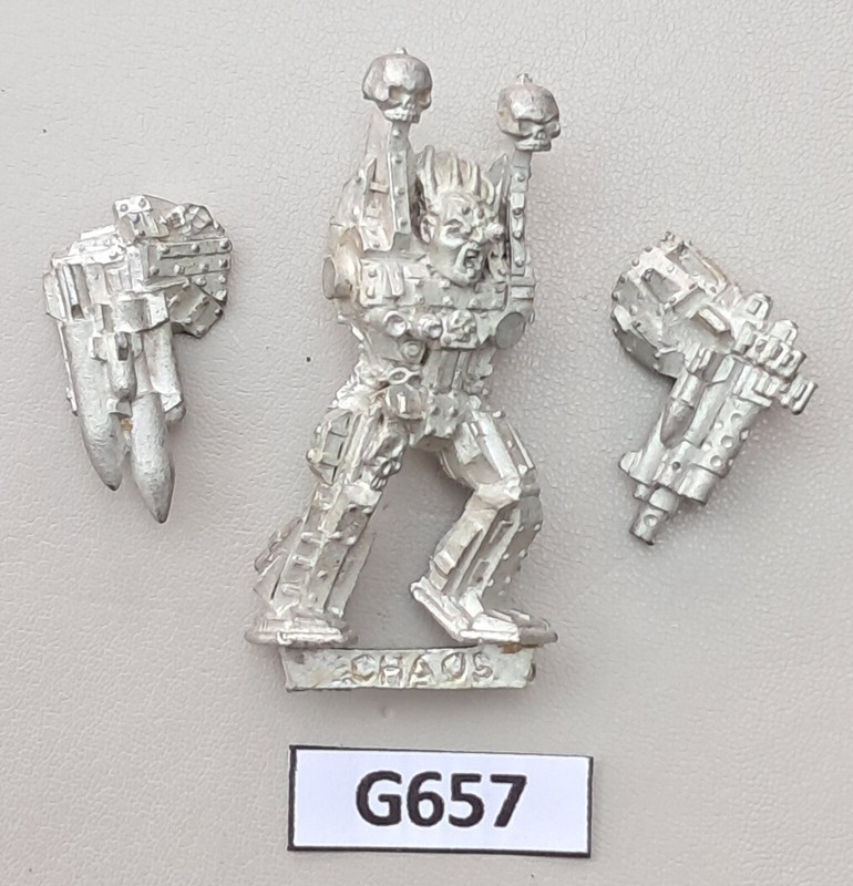 Classic Chaos Space Marine Obliterator 40K GW - (G657)  Metal