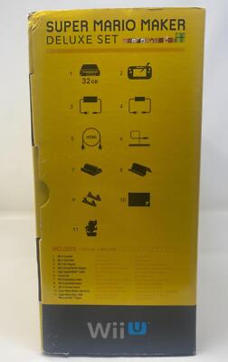 Nintendo Wii U 32GB Console: Super Mario Maker Deluxe Set [USED