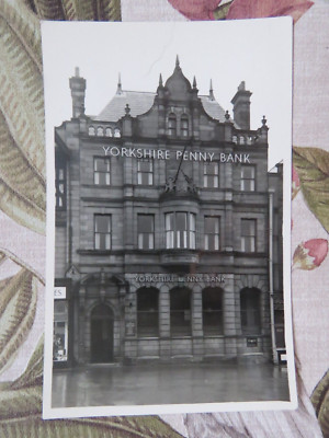 Rare Vintage c1960s Yorkshire Penny Bank Postcard Size PHOTO by Pickard of Leeds