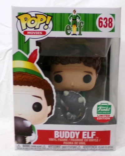 Funko Pop! Rocks Movies Elf 638 Buddy Elf With Racoon Vinyl Figure New
