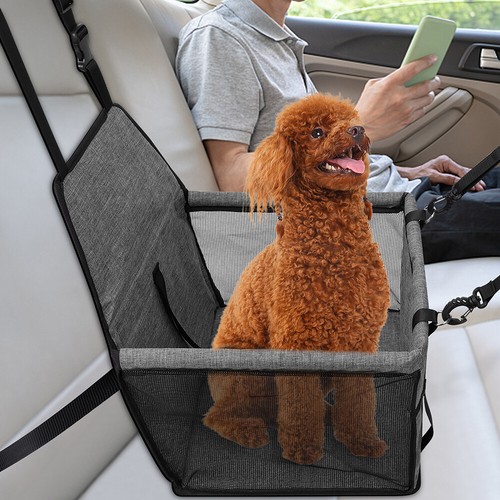 Portable Dog Car Pets Booster Seat Belt Pet Cat Puppy Travel Carrier Folding USA - Picture 11 of 14