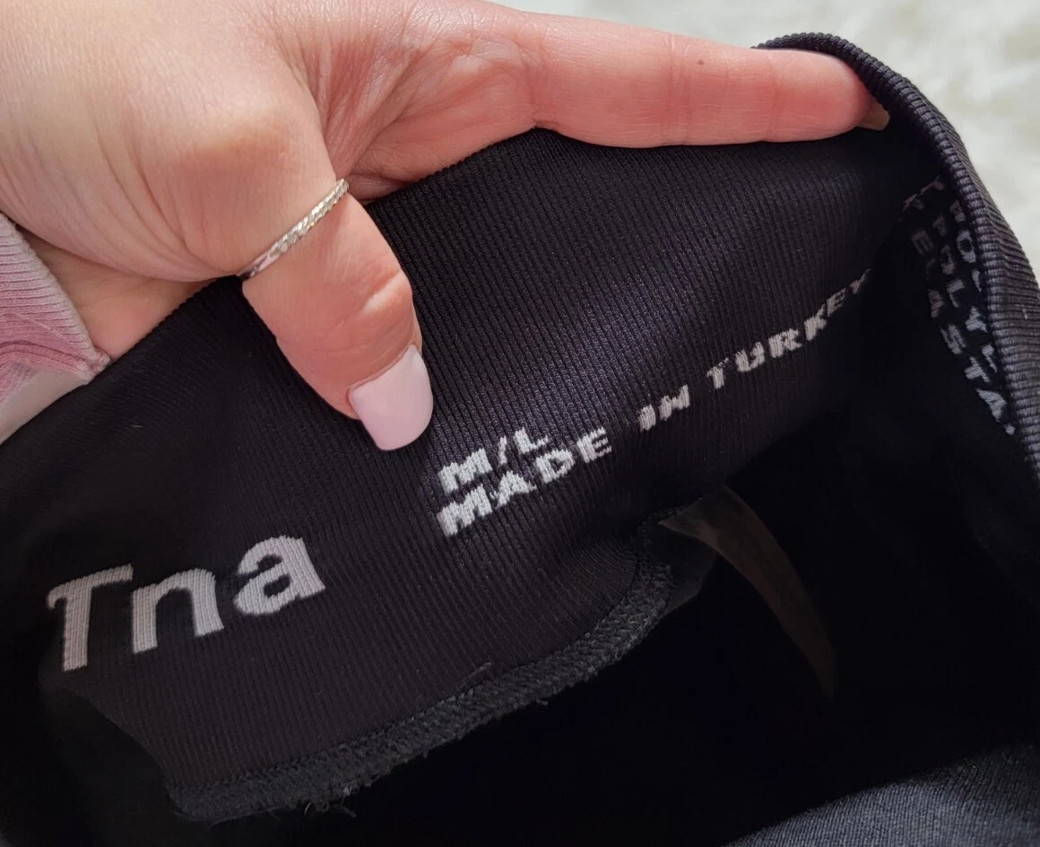 aritzia high rise ribbed compression fit shorts