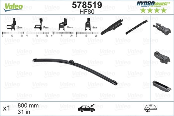 Wischerblatt 800MM HF80 Hydroconnect Vorne-image