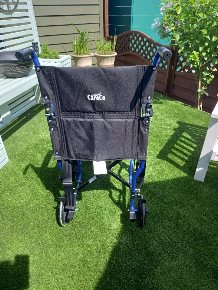 Careco lightweight folding electric wheelchair used once at Gloucester Hospital eBay