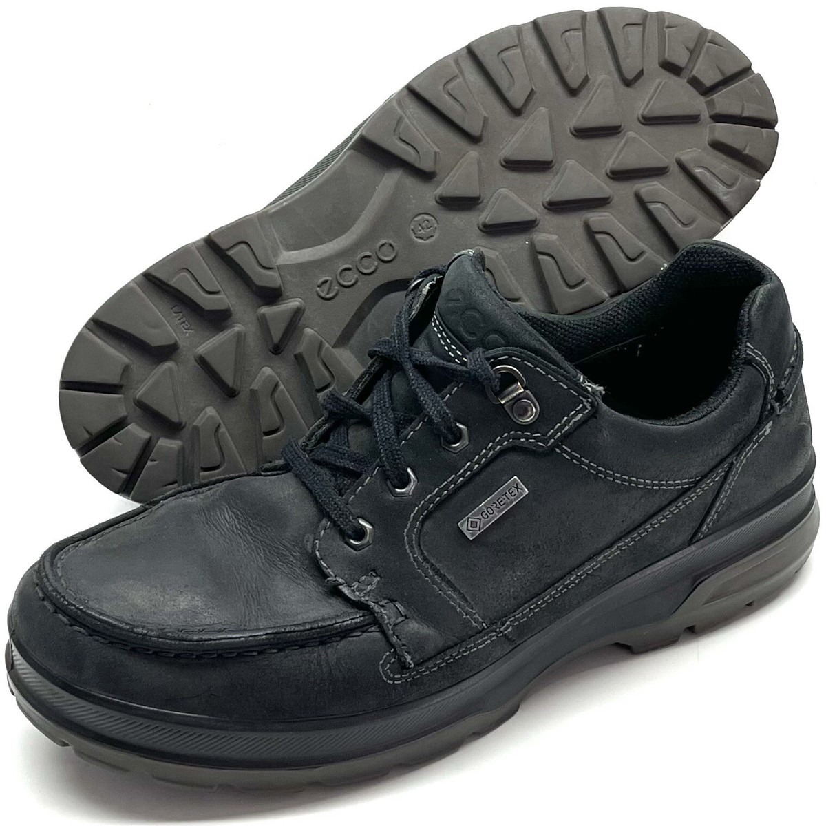ECCO Men's Rugged Track Gore-tex MOC Tie Hiking Shoe Black Size