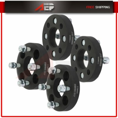 4X 4x100 1'' Wheel Spacers 12x1.5 For Honda Civic Fit Acura Scion xB Mazda Miata