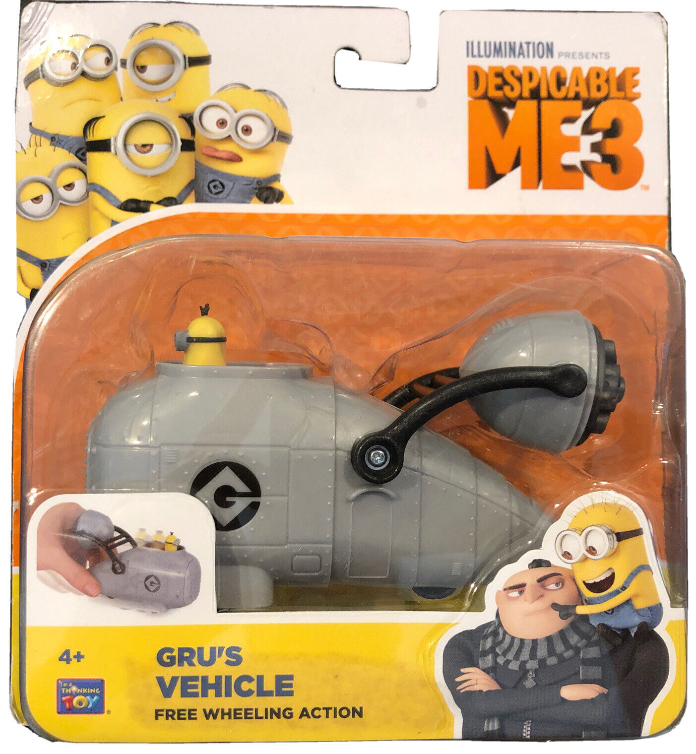 Despicable Me 3 Gru S Vehicle With Minion Toy Figure See Description For Sale Online Ebay