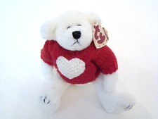 1993 Ty Attic Treasures Beanie Babies Nicholas White Teddy Bear 