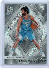 2017-18 Panini Spectra Basketball White Sparkle Rookie #65 Milos Teodosic