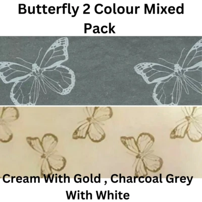 PURELY PACKAGING Butterfly Printed Coloured Luxury Tissue Paper High Quality 2 Designs Wrapping