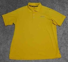 Adidas Golf Polo Shirt Men's Size 2XL Yellow Collared Short Sleeve Activewear