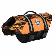 Paws Aboard Racing Flames Dog Life Jacket Extra Large 
