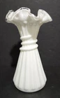 Fenton Wheat Vase Milk Glass White Silvercrest MINT 7 1/2"