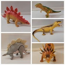 LOT OF 5 VINTAGE PLAYSKOOL DEFINITELY DINOSAURS One missing an arm 