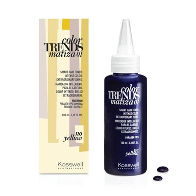 100 ml Kosswell Matiza 01 Gelbtöne neutralisierende Toner   für blondes Haar