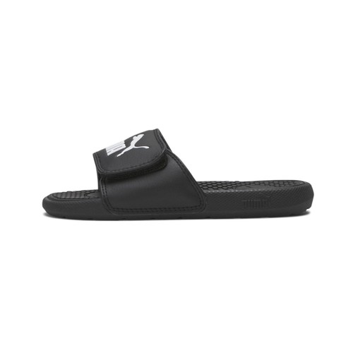 Puma Cool Cat V Slide Youth Boys Black Casual Sandals 37103101 - Picture 3 of 6