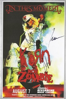 In This Moment autographed concert poster