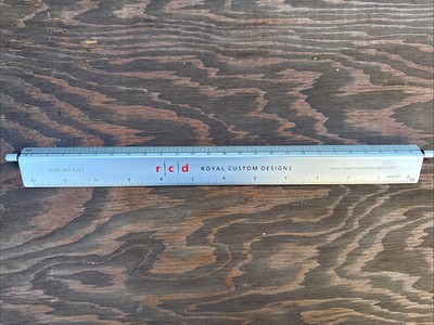 Rapid Rule 12  Drafting Architecture Adjustable Rotate Ruler ~ NICE!