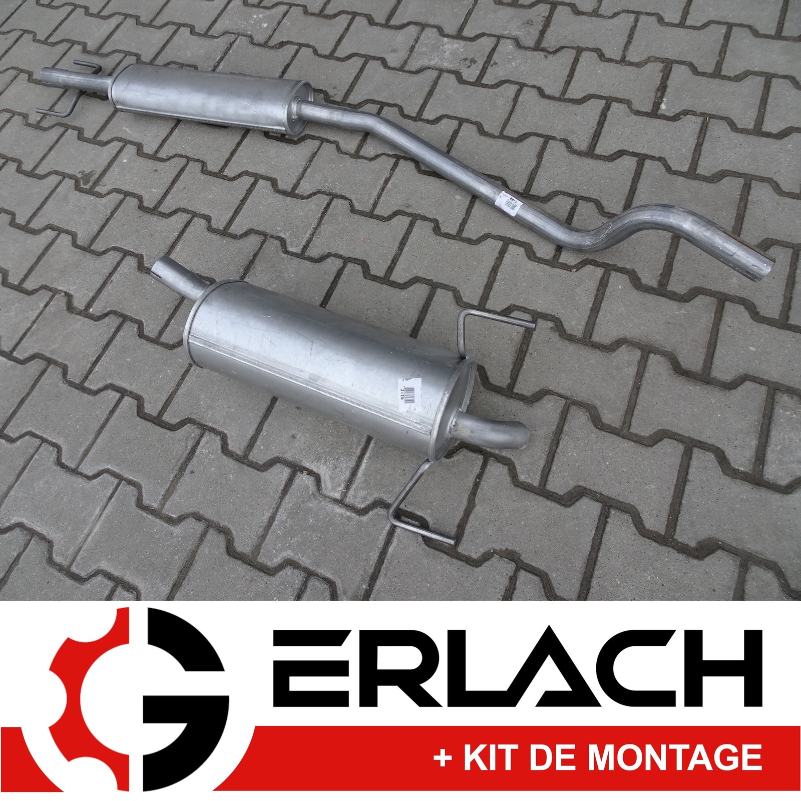 Silencieux d'échappement Opel Astra H 1.4 robuste anti-corrosion