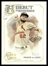 2020 Topps Allen & Ginter A Debut to Remember Daniel Ponce de Leon St. Louis