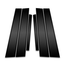 6pc Carbon Fiber Pillar Post Trim Fits 2007-2013 Toyota Rav4