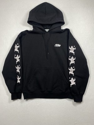 Carhartt WIP x Relevant Parties Ninja Tune Hoodie Mens M Black Pullover Jacket