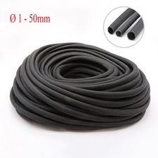 600 C HIGH TEMP Fiberglass Sleeving Cable Wire Insulation Sheath ID 1-30mm Black