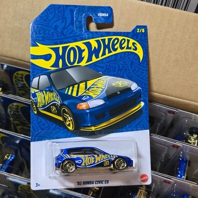 HOT WHEELS 2025 Hot Wheels 58th ANNIVERSARY BLUE AND GOLD CHROME