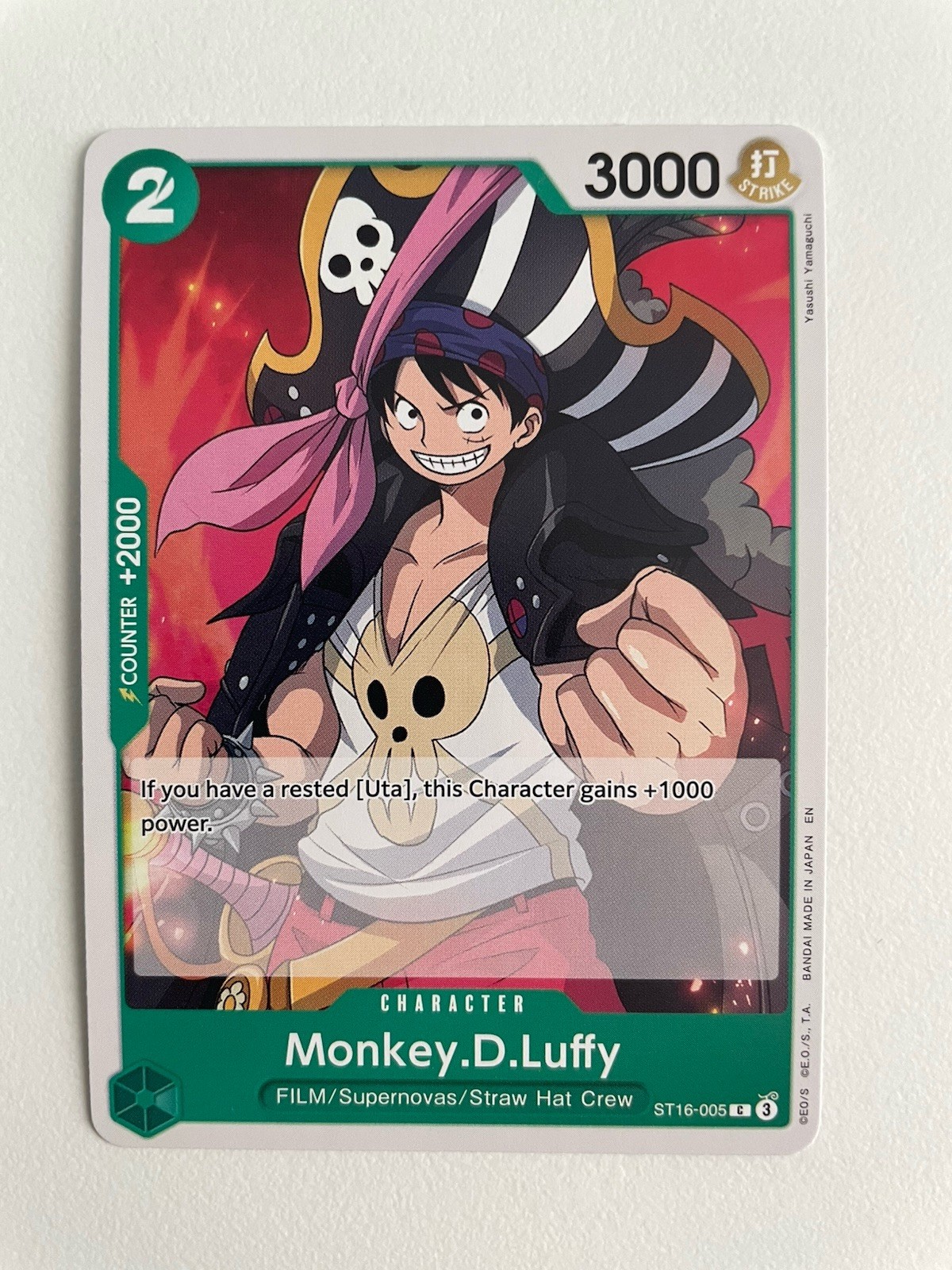 Monkey.D.Luffy ST16-005 - Starter Deck 16: GREEN Uta One Piece TCG - Regular NM