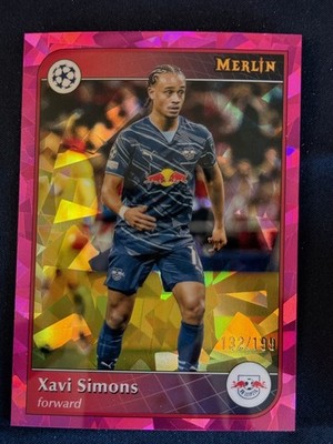 2024-25 Topps Merlin UEFA Xavi Simons Pink Atomic /199 RB Leipzig