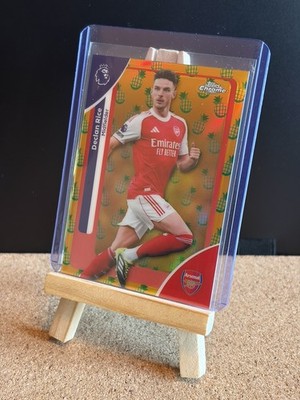 Declan Rice Topps Chrome Premier League 2025/26 Pineapple Parallel Arsenal