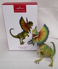 Hallmark Ornament Jurassic Park 30th Ann Dilophosaurus 2023 Dinosaur Barbasol K3