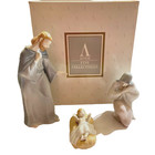 Avon Bethlehem Nativity Collection Blessed Family 1992 - Boxed w COA VTG