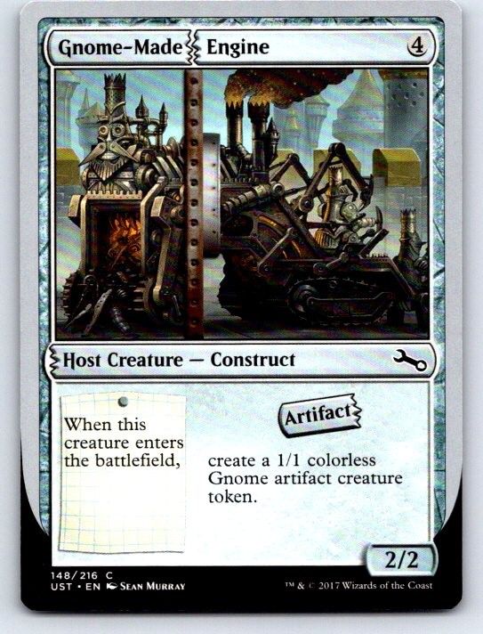 Gnome-Made Engine 148 Common Unstable Magic: The Gathering Lightly Played