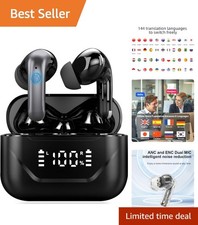 High-Definition Translator Earbuds with Smart Charging Case, Waterproof Design