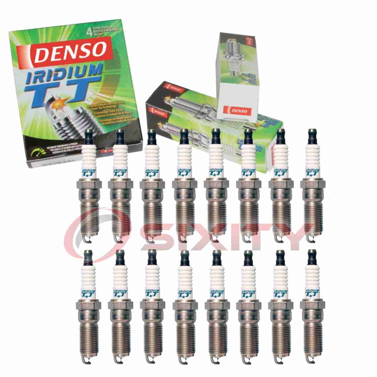 16 pc Denso Iridium TT Spark Plugs for 2010-2014 Ford F-150 6.2L V8 Ignition jy