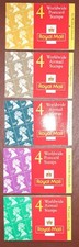 1997 GB Royal Mail FIVE 4x Postcard & 4x Worldwide Stamp Booklets OLYMPIC SPIRIT