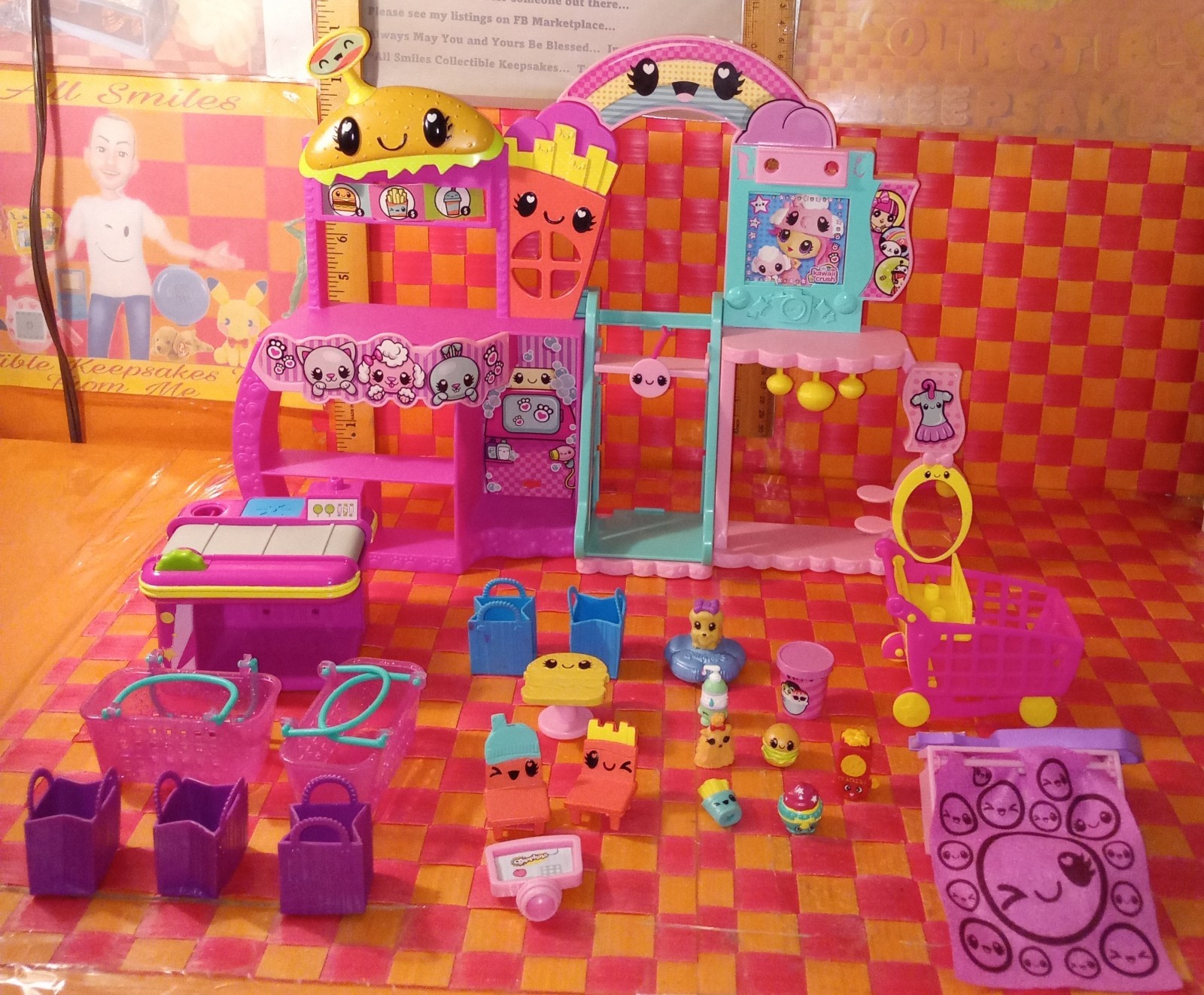 Shopkins, 23 pcs, Dollhouse, with accessories and figures, 1