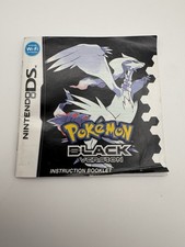 Pokemon Black Version Nintendo DS Manual Only - Authentic